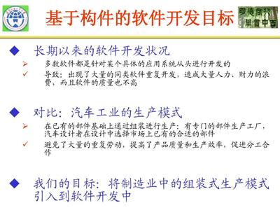 第08章 基于構件的軟件開發